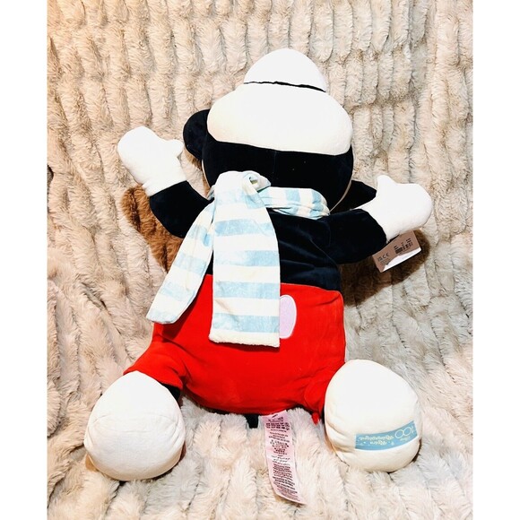 Disney Retro Reimagined Santa Mickey Mouse Sleeping Cuddleez Large Plush 24'' - Picture 6 of 7